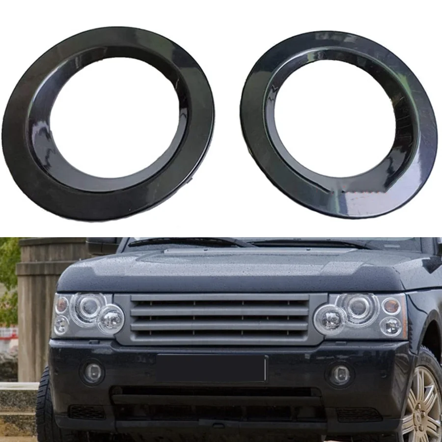 2Pcs Front Fog Light Lamp Cover Bezel For Land Rover Range Rover Sport Freelander 2 Discovery 4 LR4 Executive LR015461+LR015462