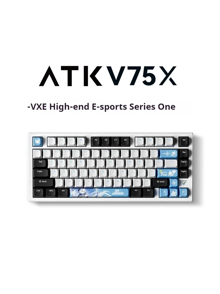 Atk Vxe V75x Keyboard Customize Three-Mode Hot Swappable 75% E-Sports Game Keyboard 2.4g Rgb For Win/Mac/Linux Computer Gifts