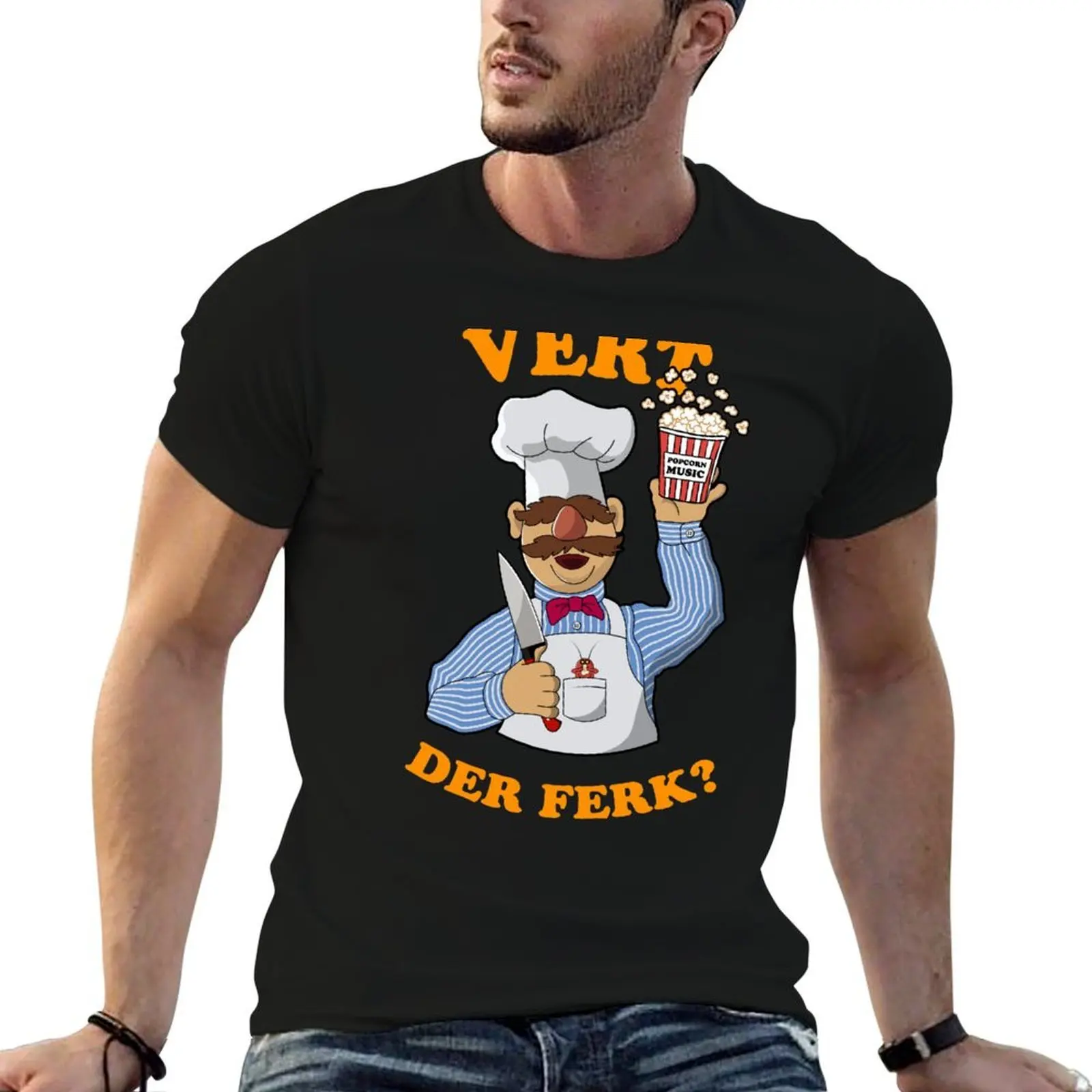

Vert der ferk Swedish Chef T-Shirt t shirts for man cotton soft essential t shirt man graphic t shirt T-shirt