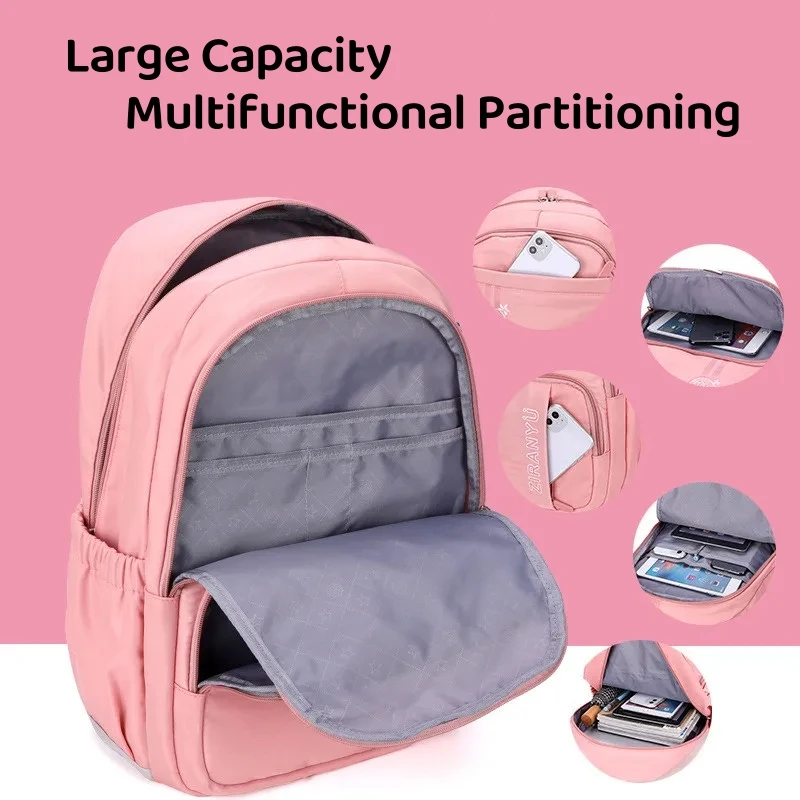 ZIRANYU Rolling Backpacks for Girls Backpack with Wheels for Girls Luggage Backpack On Wheels for Kids Trolley School Bags