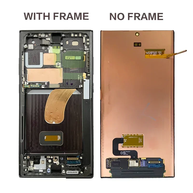 2025/Original Display Digitizer Assembly Touch Screen Replacement LCDs For  Galaxy S23 S23+ S23 Ultra S918