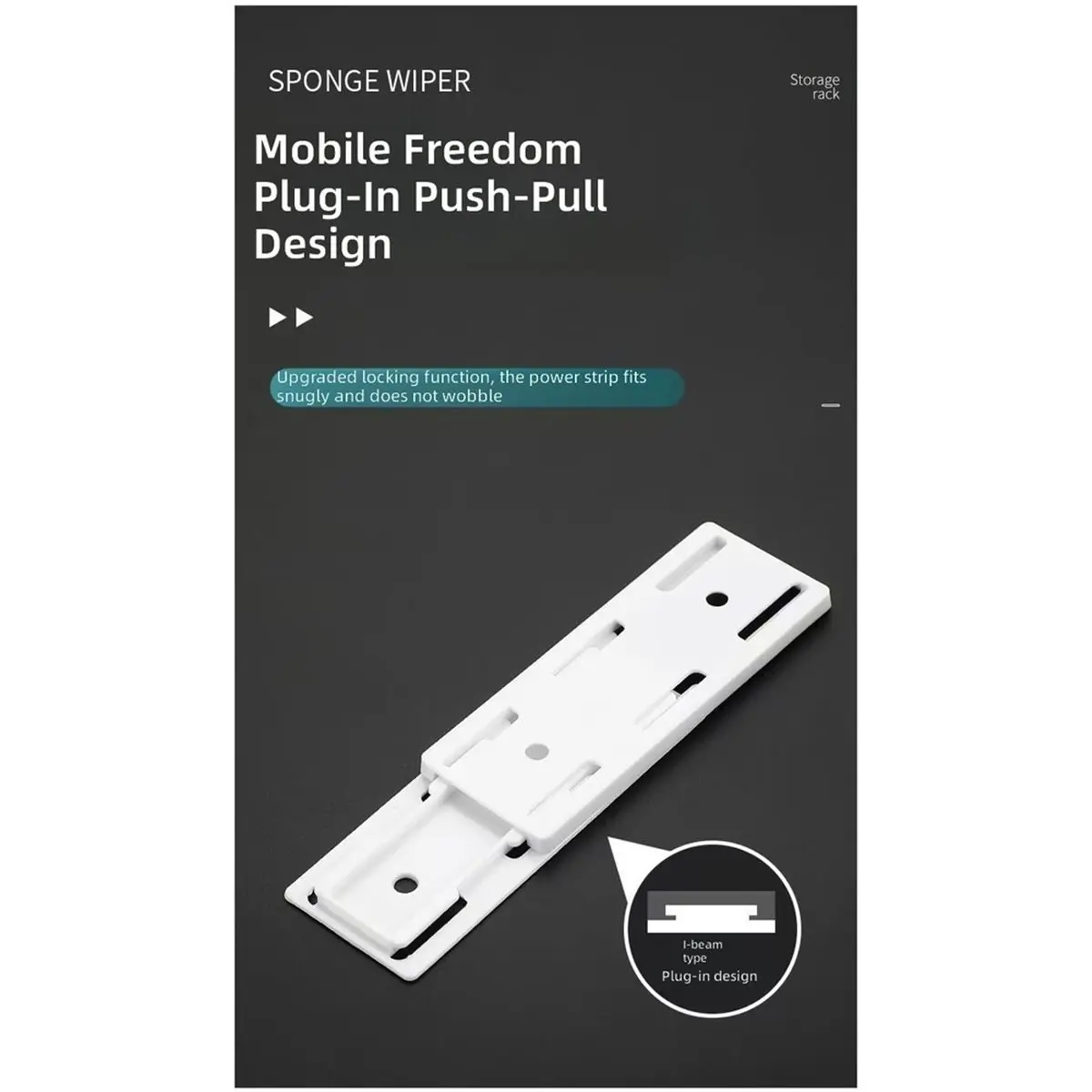 50 PCS Power Strip Holder, Self Adhesive Socket Holder Punch-Free Wall Mounted for Home Cable Management