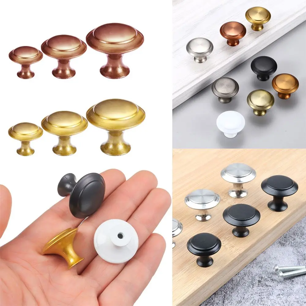 2pcs/lot Cupboard Fashion Cabinet Dresser Round Shape Cabinet Pulls Door Handle Drawer Knob Wardrobe Pulls