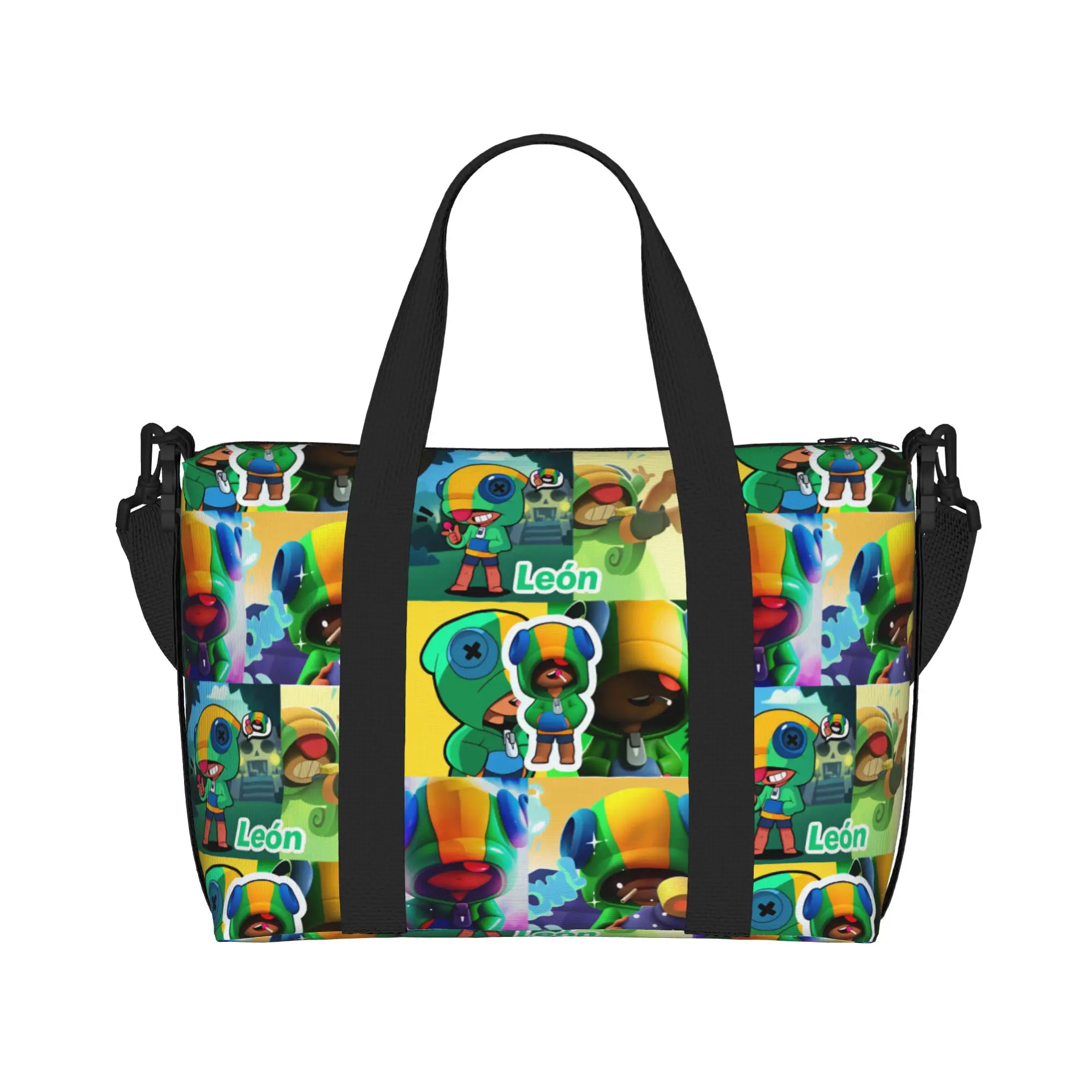 Custom B-Braw I-l'ed Game LEON Tote Bag Women Big Capacity  Beach Gym Travel Bags