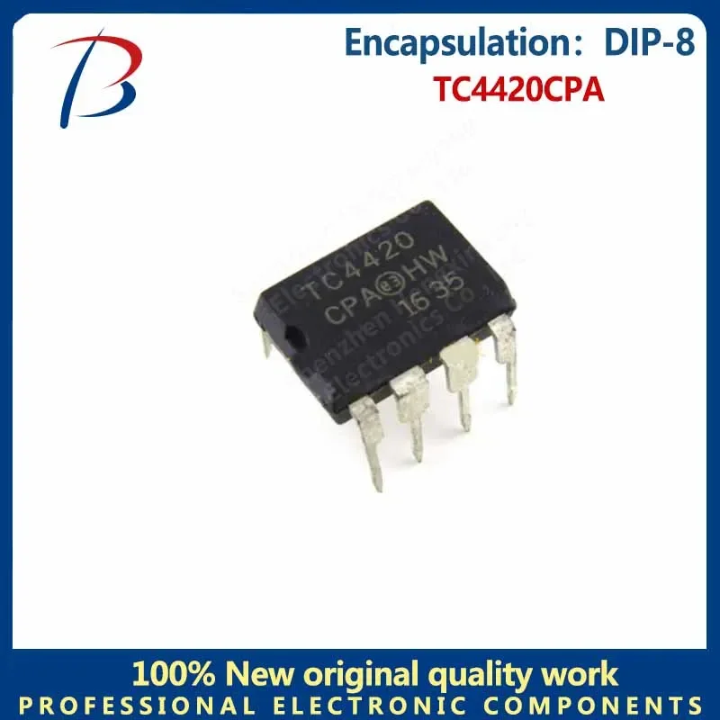 10PCS-BHT  TC4420CPA Silk screen TC4420 package DIP8 bridge driver external switch