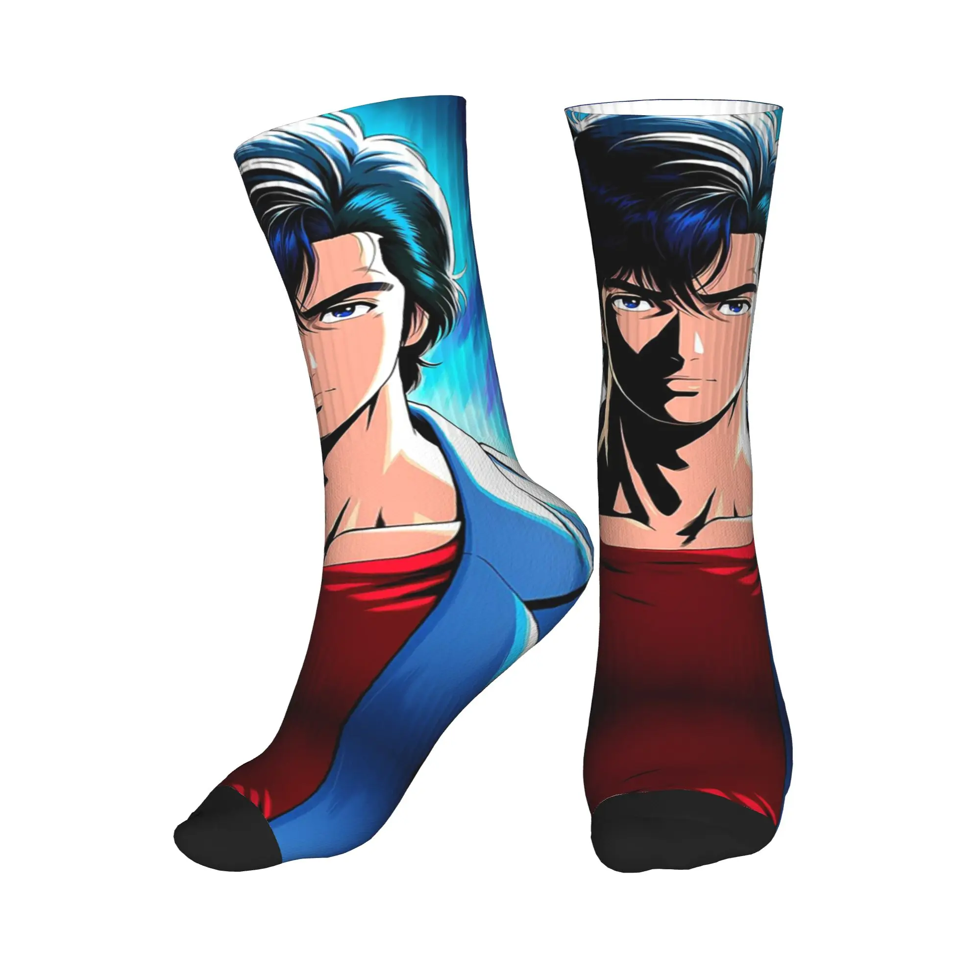 

All Seasons Nicky Larson Ryo Saeba Sport Middle Tube Socks Sweat Absorbing Crew Socks Fashion Stockings for Men Women