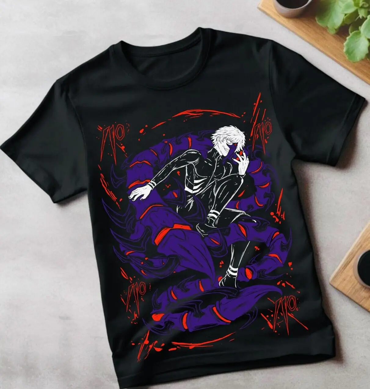 

Tokyo Ghoul T-Shirt Ken Kaneki T-Shirt Japanaise Manga Anime Tshirt Tee All Size