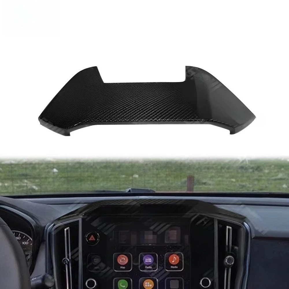 

For Subaru WRX 2022 Luxury Dashboard Instrument Panel Center Trim Real Carbon Fiber Interior Accessories Display Screen Cover