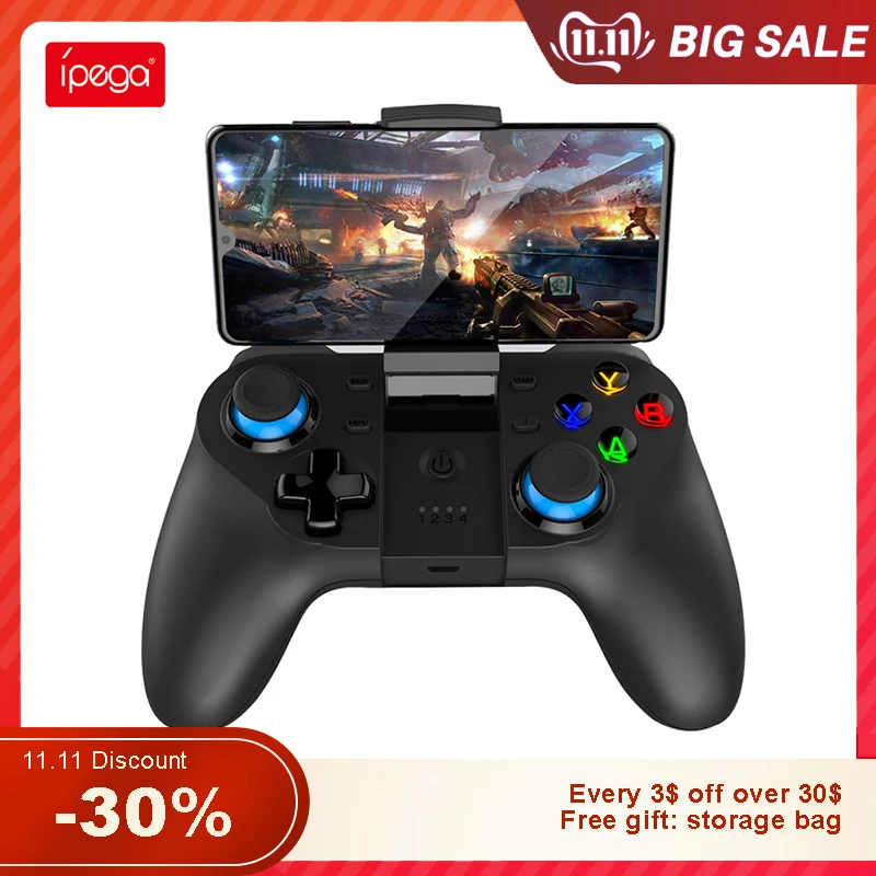 

Ipega PG-9129 Bluetooth Gamepad Mobile Control PUBG Game Controller Cell Phone Triggers Wireless Joystick for Android Smartphone