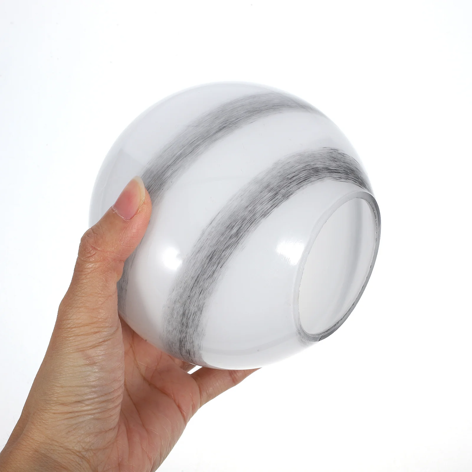 

Modern Globe Glass Lamp Shade Replacement for Pendant Light Softens Illumination Adjustable Lighting Effect Bathroom Hanging