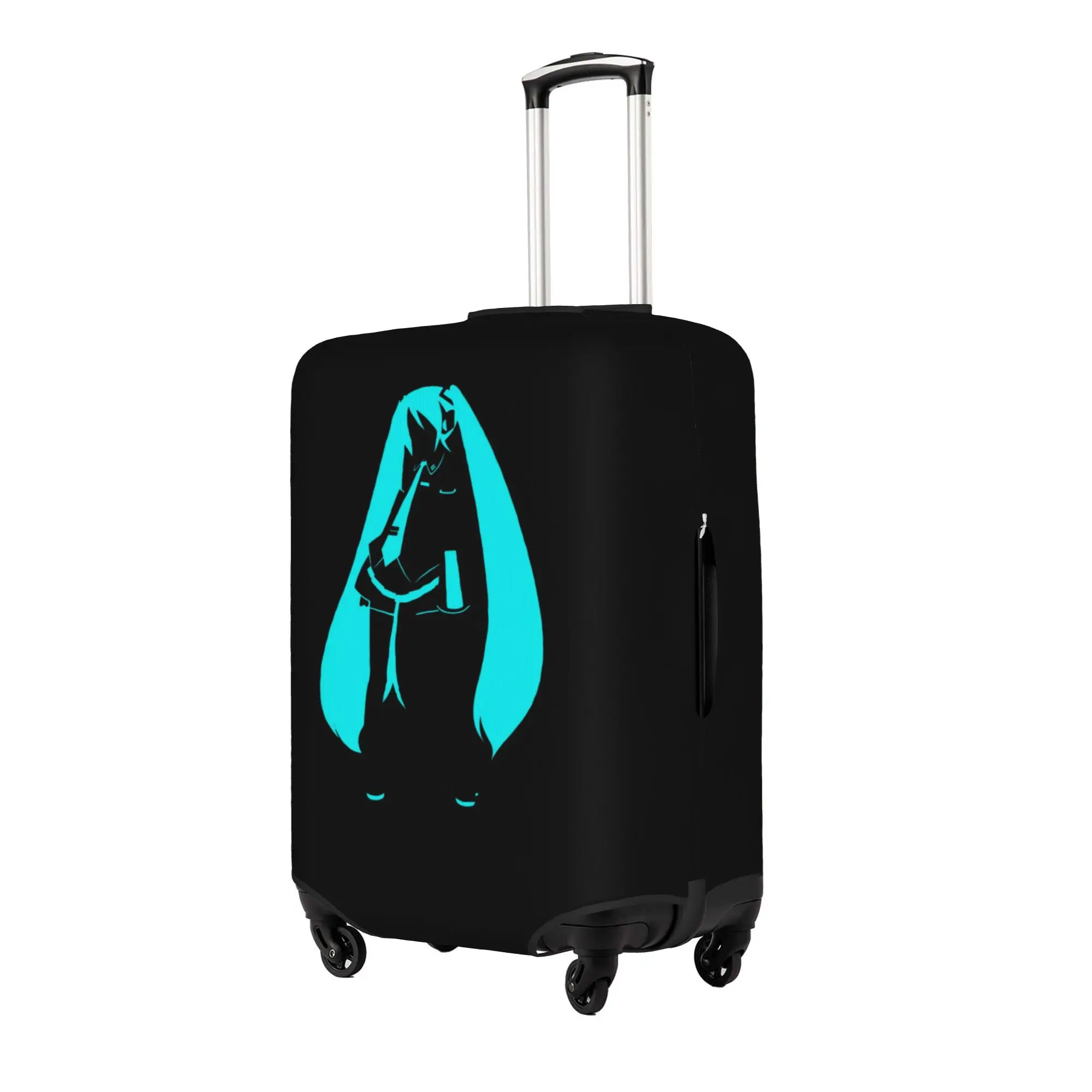 Custom Hatsuned Mikues Cartoon Luggage Cover Elastic Voice Anime Travel Suitcase Protective Covers Fits 18-32 Inch