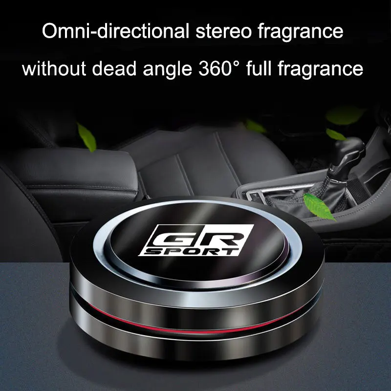 

Car deodorant perfume flying saucer aromatherapy For Toyota GR Sport Gazoo Racing Yaris 86 Corolla Hilux Supra C-HR Accessories