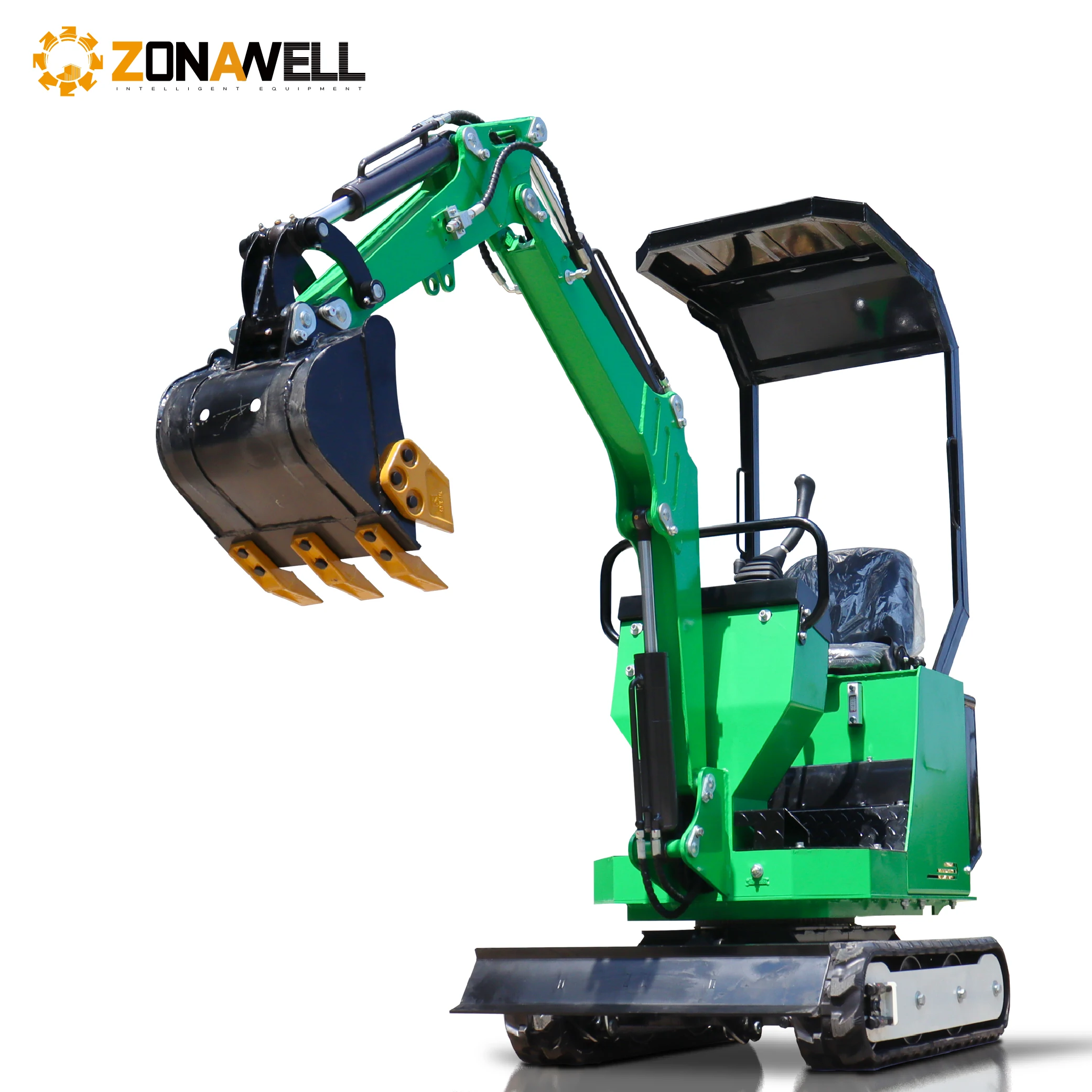 รถขุดขนาดเล็กสำหรับใช้ในครัวเรือน 1 ตัน พร้อมเครื่องยนต์ KOOP/Briggs Stratton แรงดันการทำงาน 19 กิโลปาสคาล