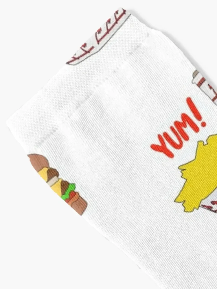 in-n-out YUM sketch Socks retro hockey funny gift Socks Male Women's