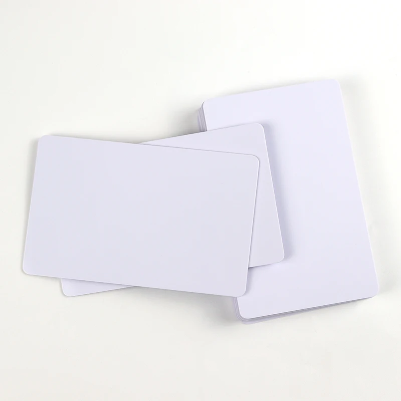 12pcs/lot Glossy PVC Blank ID Card without chip Plastic Card thin CR80 Available for ID Card printer