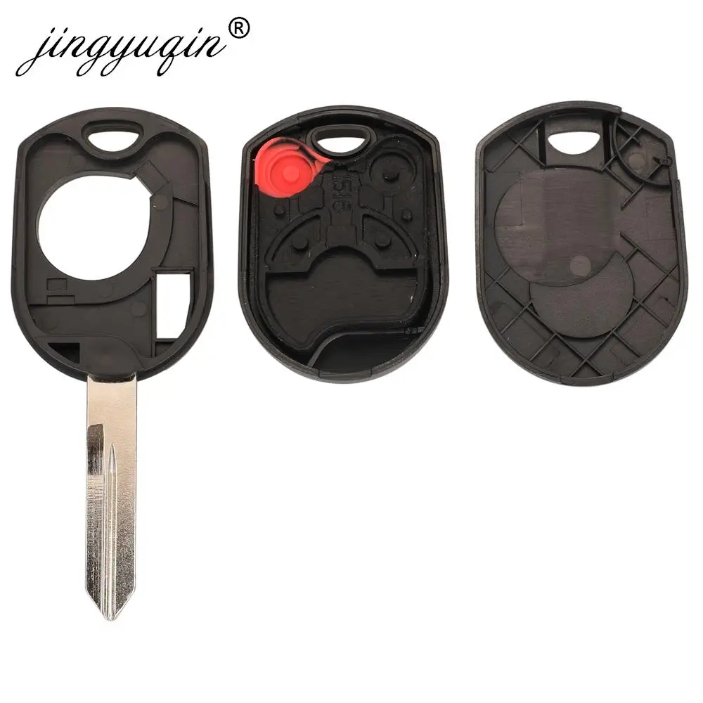 jingyuqin 4 Buttons Remote Key Shell Case Fob For Mercury FORD Edge Escape Expedition Flex Fusion Mustang Taurus Lincoln