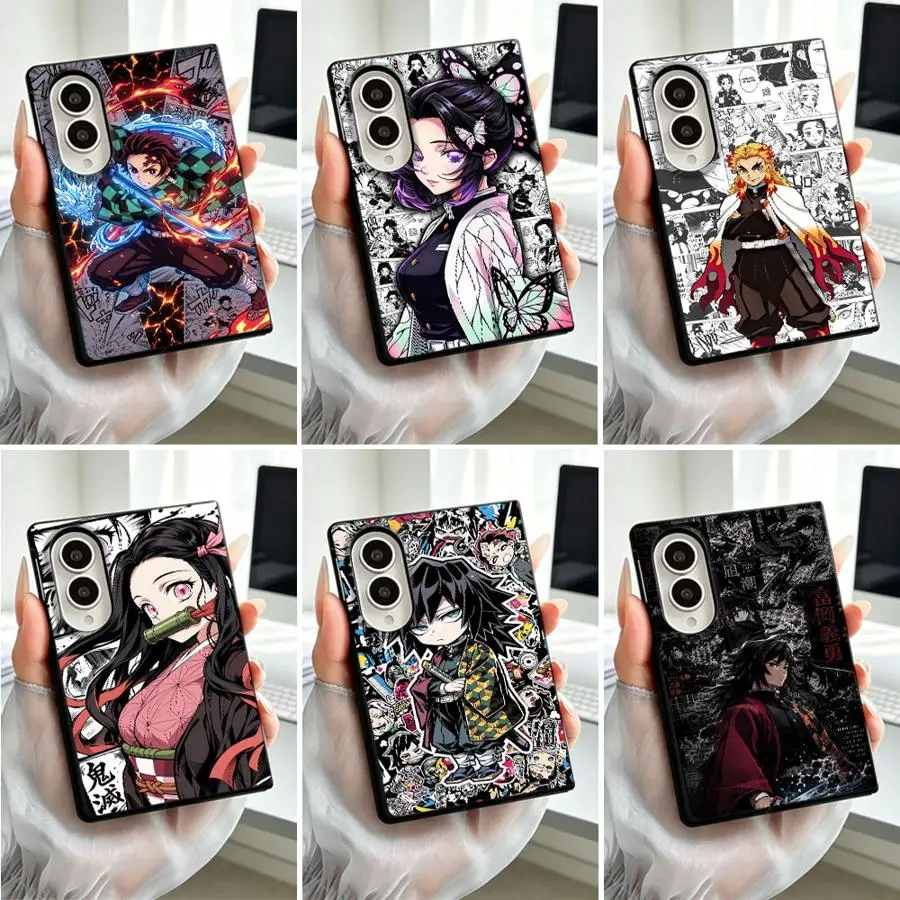 Phone Case for Samsung Galaxy Z Fold 8 ZFold8 ZFold Wide Z Fold8 Wide Funda Capa Lovely Demon Slayer