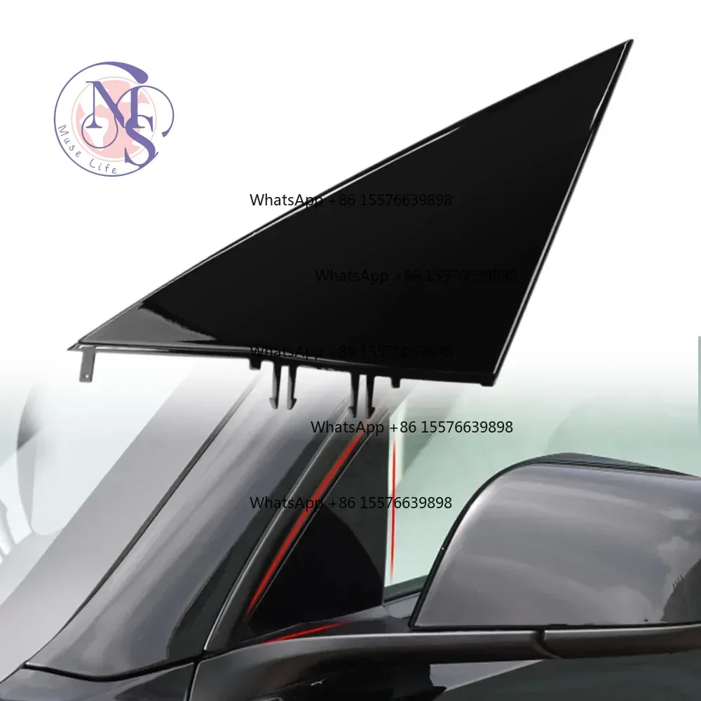 ZOCI-FOR- Side Mirror Triangle Trim Plate For Tesla Model 3 2017-2024 1130655-00-D 1130656-00-D