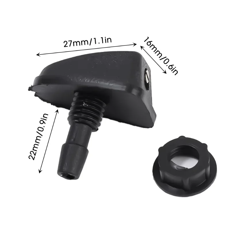 Car Front Windshield Windscreen Wiper Nozzle Washer Jet Nozzles Universal Water Fan Spout Cover Washer Outlet Adjustment