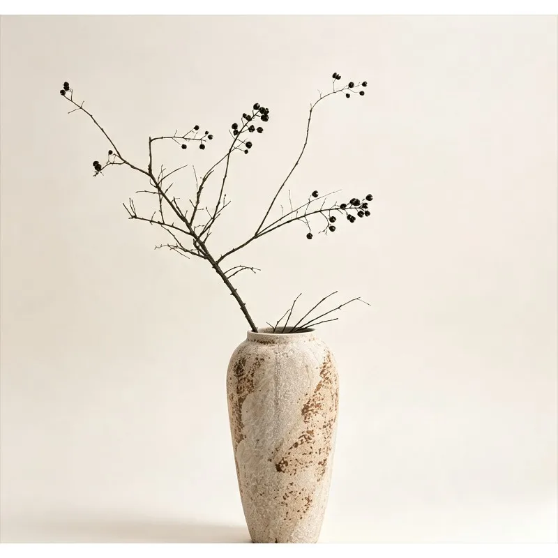 Vase Ornaments Living Room Flower Arrangement Ceramic Large Diameter Ceramic Flowerpot Hydroponic Flower Arrangement Ornaments