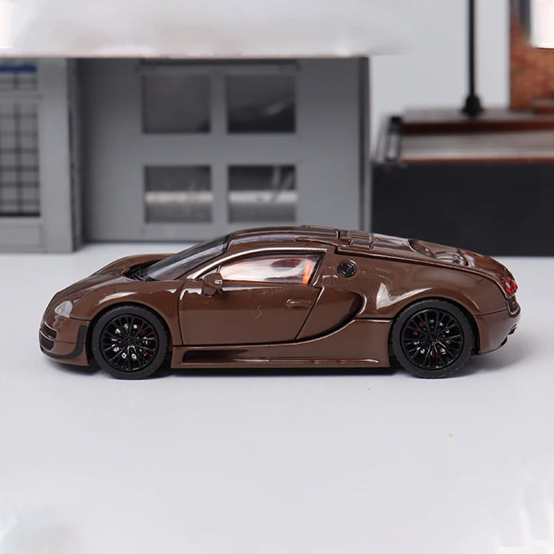 Mortal Diecast 1:64 Scale Bugatti Veyron Super Sport Simulation Alloy Car Model Static Display Collectible Gift Decoration Toy