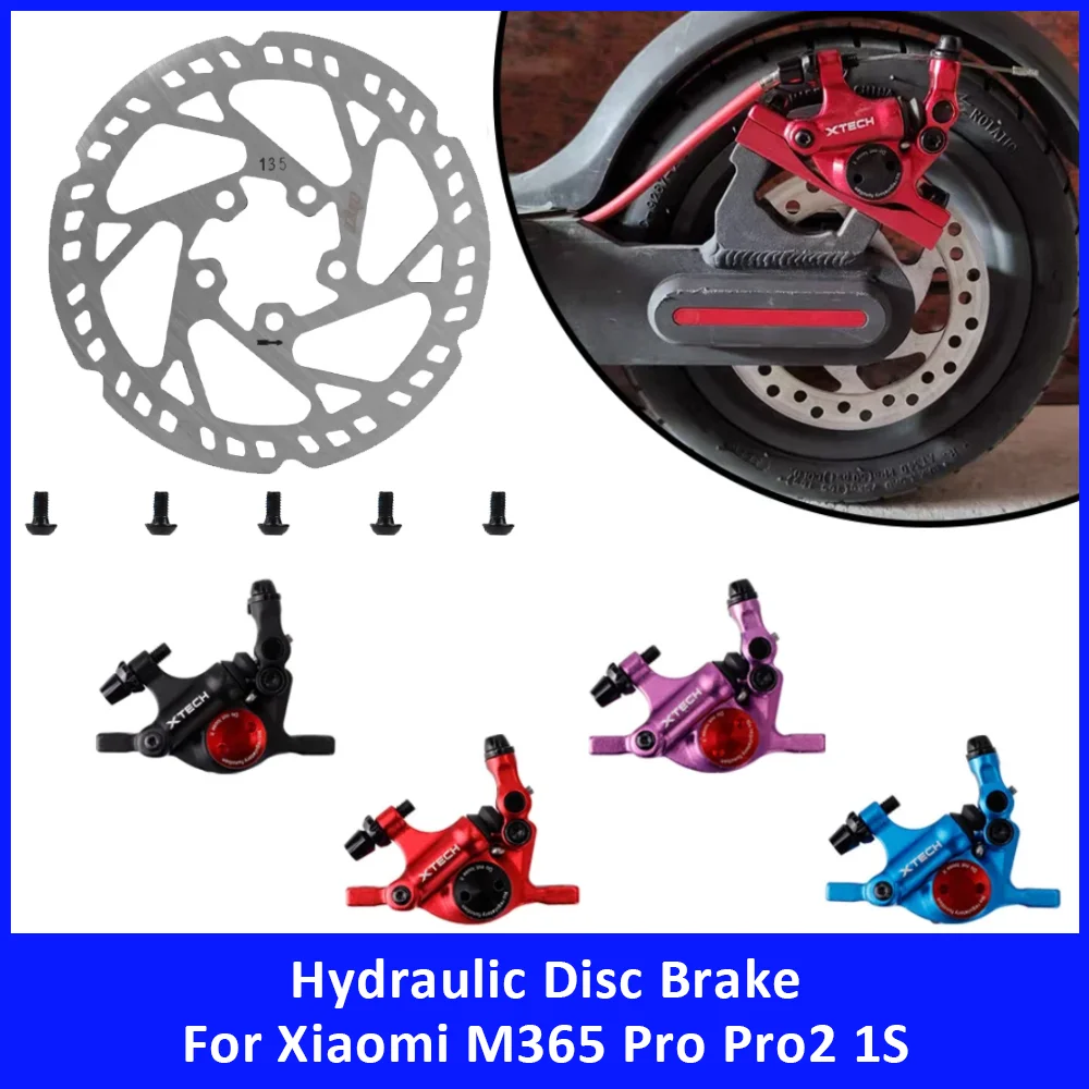 

Xtech Aluminium Alloy Hydraulic Disc Brake for Xiaomi M365 Pro Pro2 1S Electric Scooter Accessories Hydraulic Brakes Disc Piston
