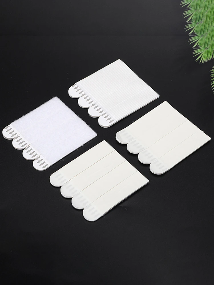 12 Pairs Photo Frame Stickers Heavy Duty Double Side Hook Loop Mounting Tape Damage Free Various Sized for Home Decor Indoor Use