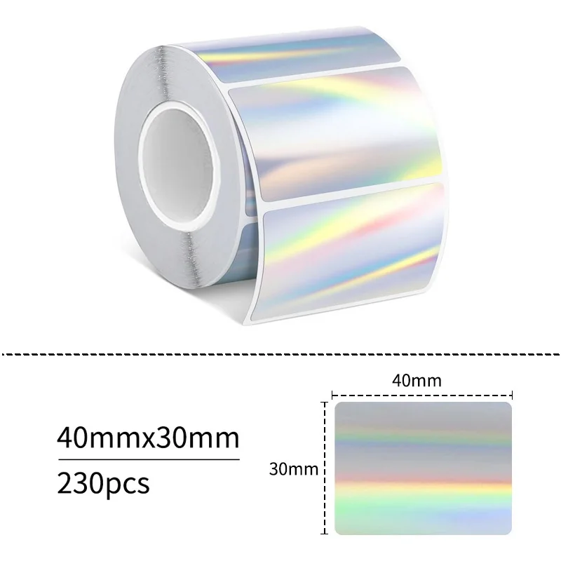 Impresora de etiquetas térmicas láser, papel térmico autoadhesivo, compatible con M110, M220, M200, E210, P50, DETONG P1, WP9520, 40-50mm