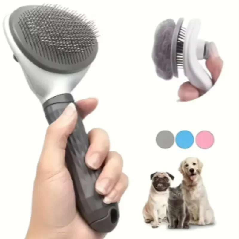 Pet Pet Hair Remover Brush Dog Cat Self Cleaning Comb For Dogs Cats Grooming Tool Pets Dematting Brush Pet Hair Shedding Remover Dog - Aliexpress Deal