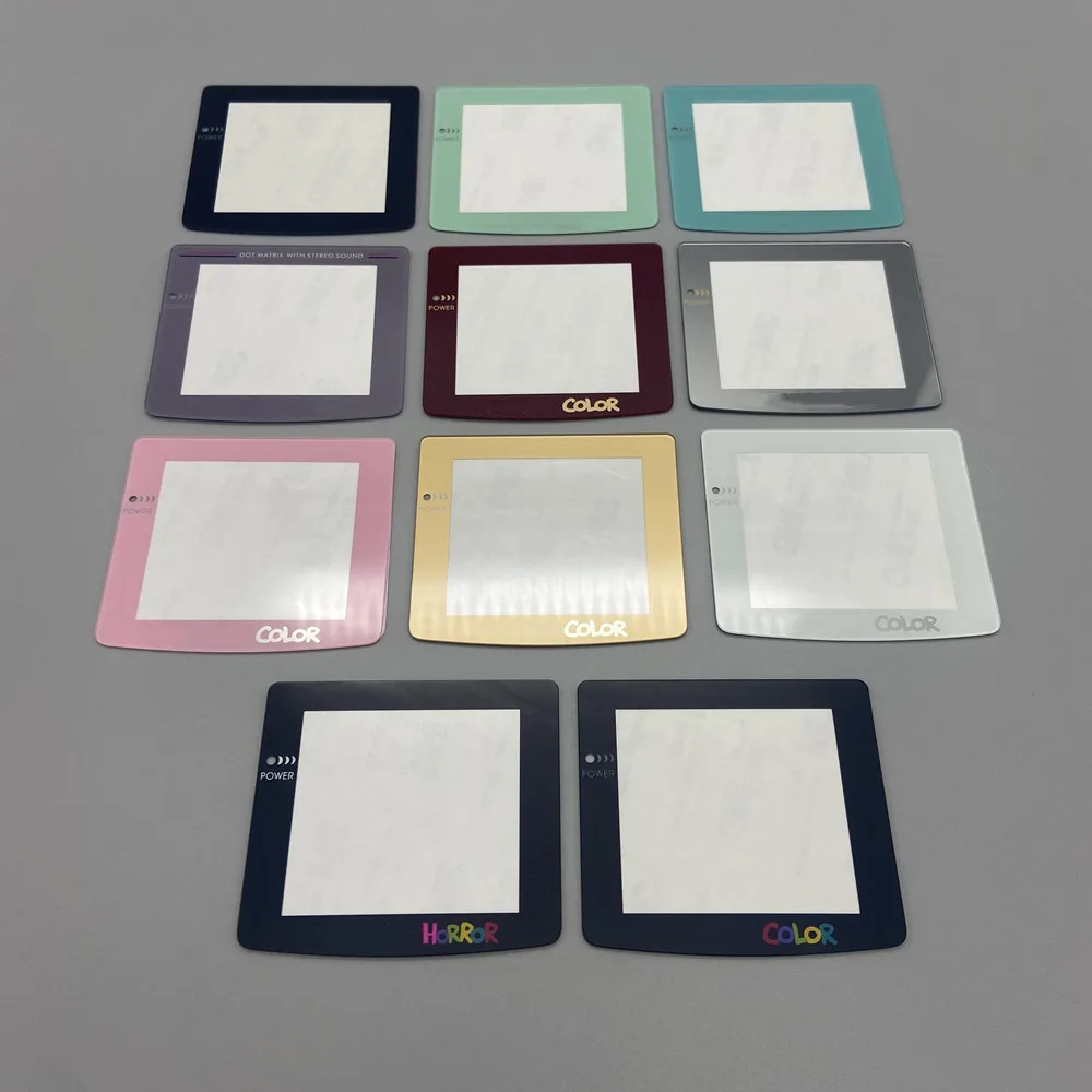 Colorful Glass Lens Mirror for 2.6-inch IPS Gameboy Color GBC. GBC LCD Screen Lens