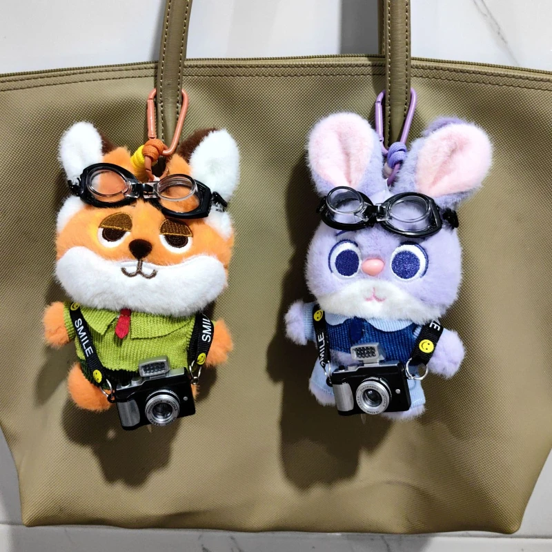 

Товары Disney Zootopia Nick Wilde, аниме, мультфильм, милая плюшевая игрушка, брелок, креативная пара, одинаковый рюкзак, кулон, подарок