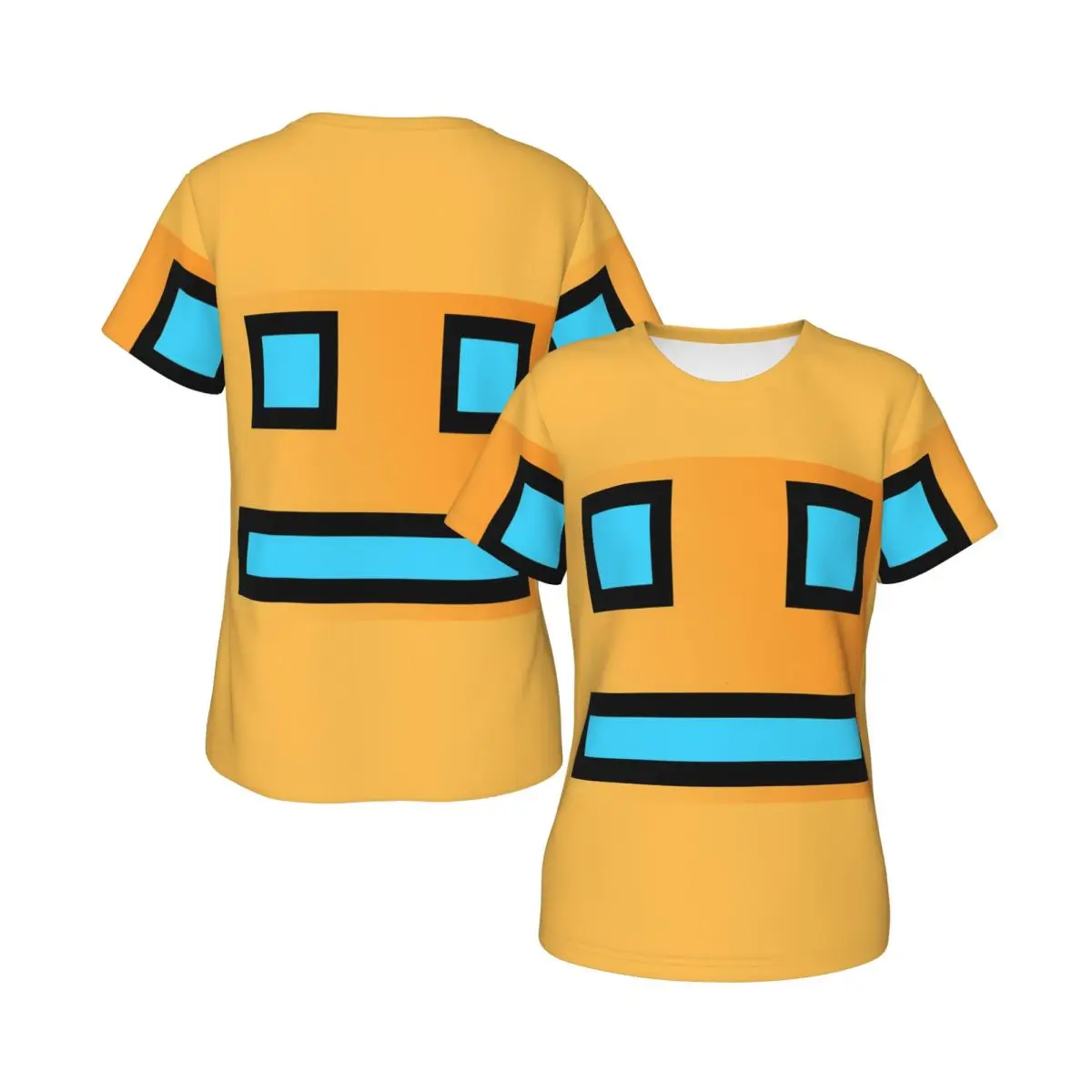 Geometry Cube Gaming Dash T-Shirt for Women Crew Neck Streetwear T Shirts Women's Short Sleeve Summer Clothes Tops