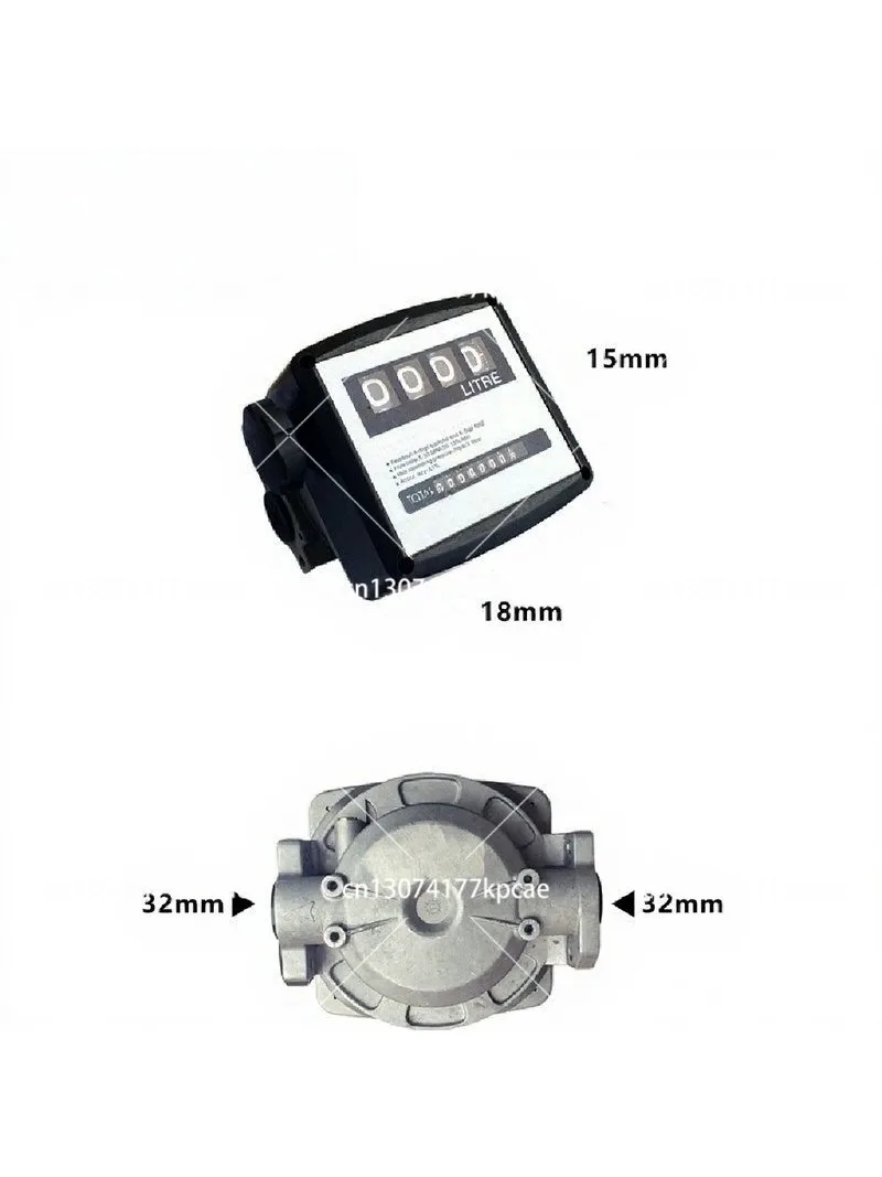 4-Digit Flow , Diesel Meter, Metering Instrument, Flow Meter for Oil Pump