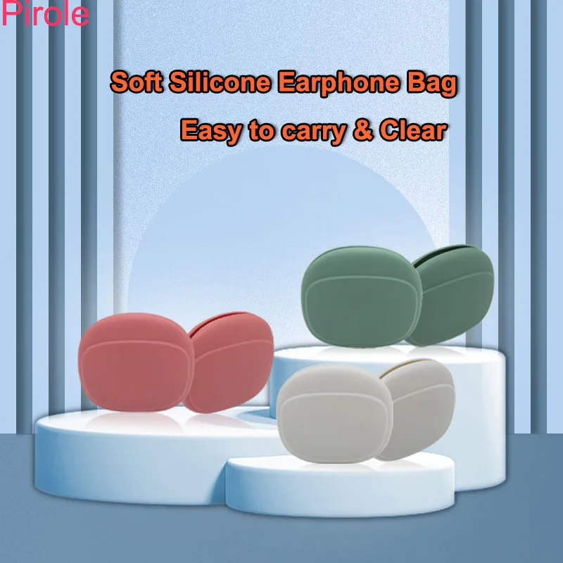 Silicone earphone storage bag Earphone Cable bag data Small Stuff Pouch Charger Box Earphone Accessories Bag Silicone Small Case