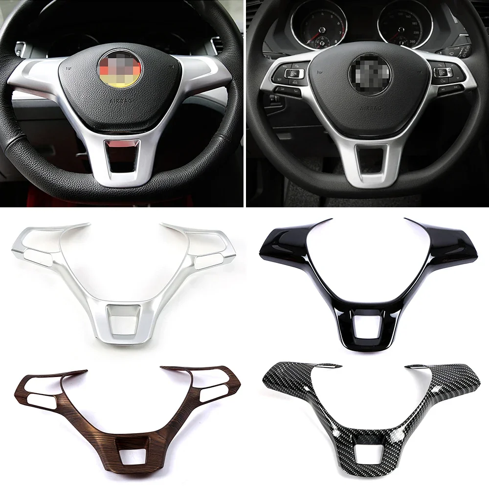 For Volkswagen VW Golf MK7 2012-2019 Sportsvan SV Alltrack Steering Wheel Switch Button Cover Decoration Trim Car Accessoriess