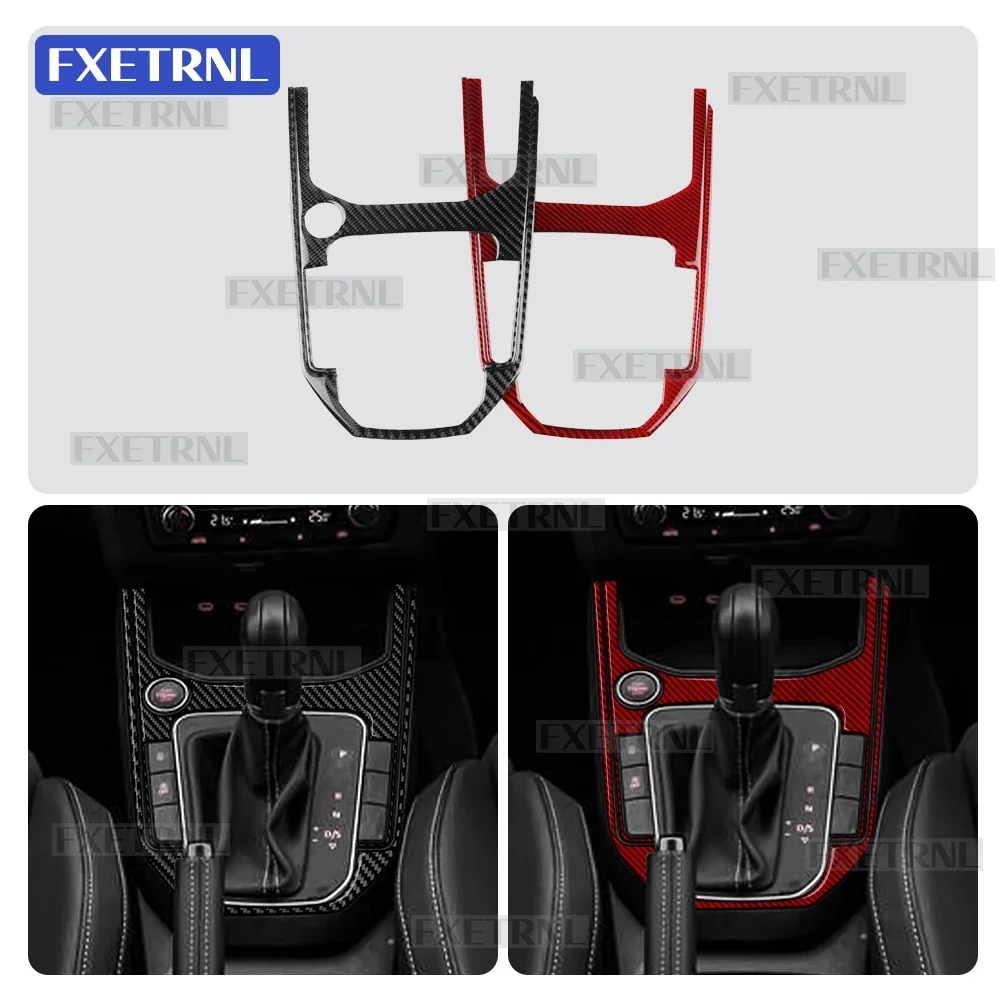 Adesivo Morbido in Fibra di Carbonio per Pannello del Cambio Auto SEAT Ibiza Mk5 2018-2025 6F KJ1 LHD RHD