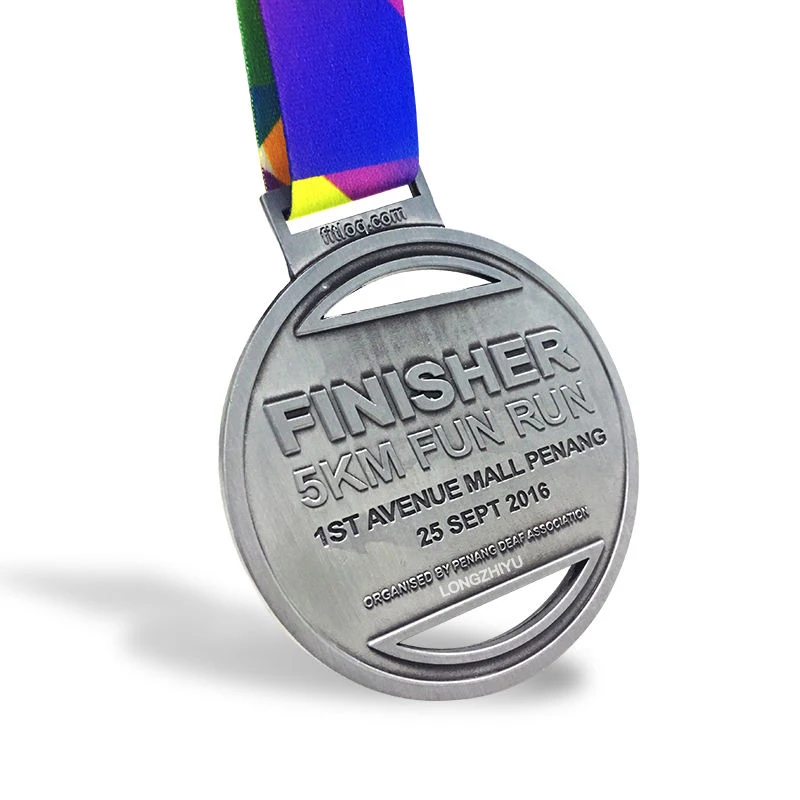 Design Your Own Sport Metal Logo Marathon Running Finisher Zinc Alloy Custom Medal Design