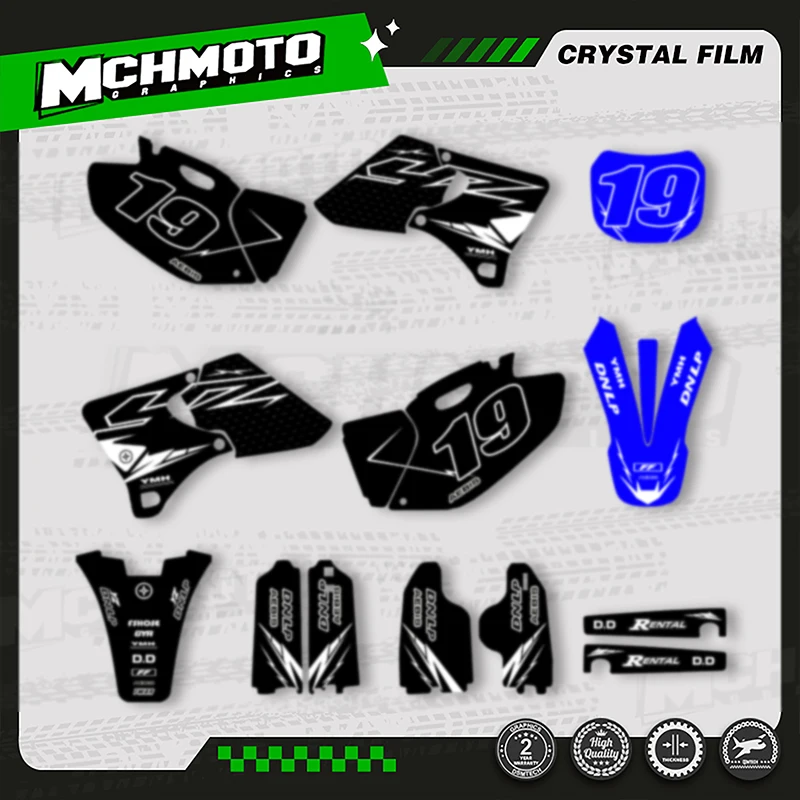 

MCHMFG Full Set Motocycle Fairing Graphics Decal Stickers Kits For YAMAHA YZ250 YZ400 YZ426 1998 1999 2000 2001 2002