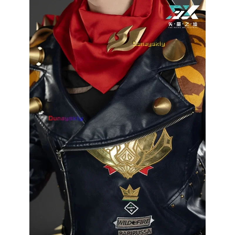 

CyGame Zenless Zone Zero Cosplay Lighter Cosplay Full Suit Pu Leather Coat Lighter Wig Shoes Black Suit Men Hallowen Roleplay Su