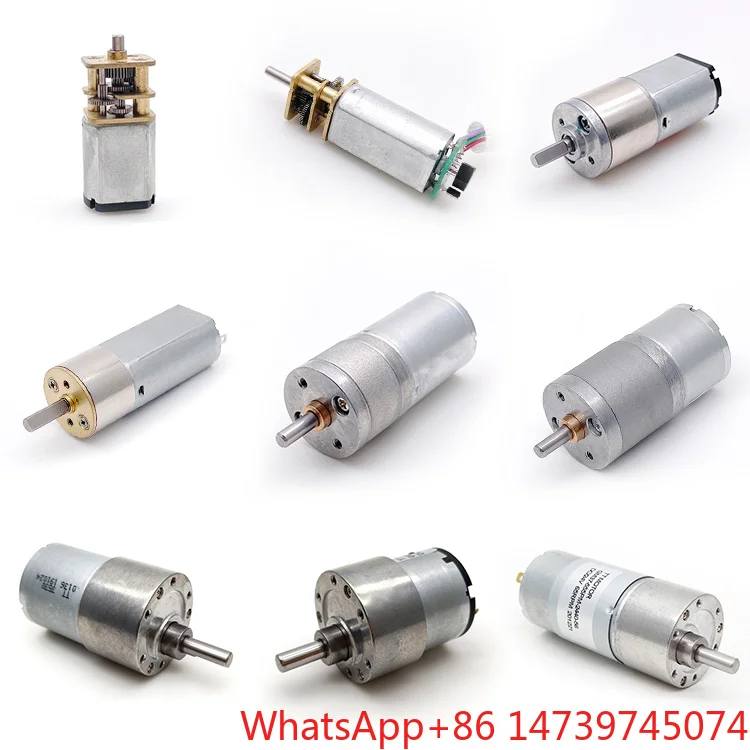 DC Gear Motor 6V 12V 24V Spur Gearbox Brushed Motor Permanent Magnet For Boat Fan Use ROHS CertifiedSupports Customization
