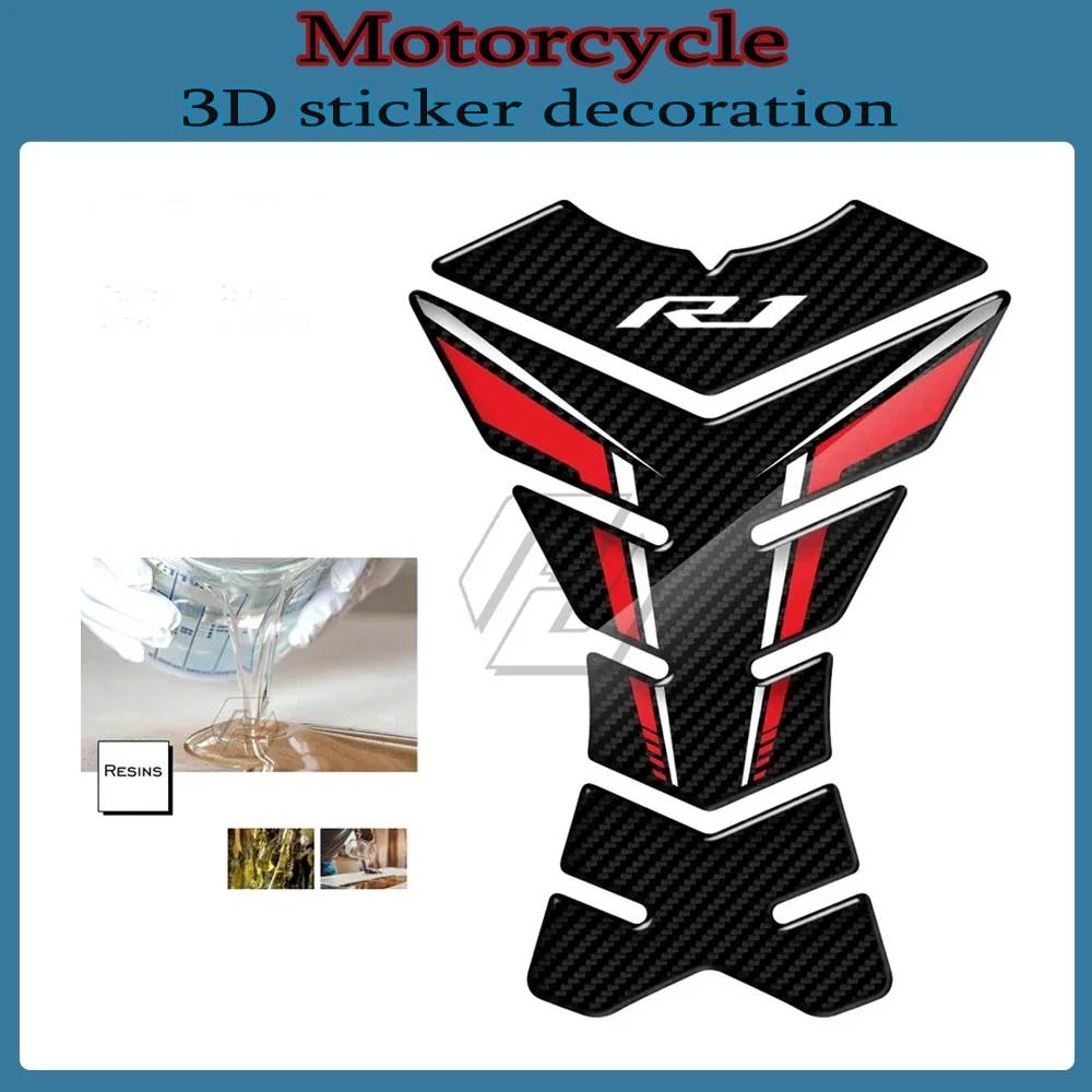 

Карбоновая защитная наклейка на бак мотоцикла для Yamaha YZF-R1 R1 R1M Street Bike 3D