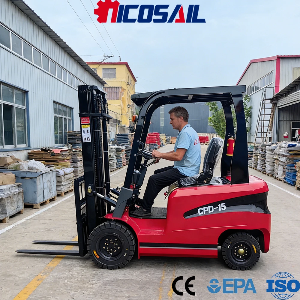 Compact Forklift CE Certified Heavy Duty Small Lift Truck Stable Performance for Industrial Site