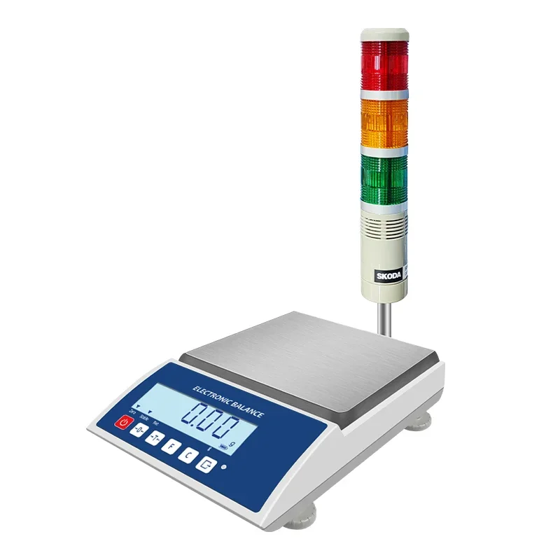 KHW‑HB Electronic Weighing Balance 300‑6000g Bluetooth WIFI Ethernet RS485 Analog Signal Alarm Indicator Light