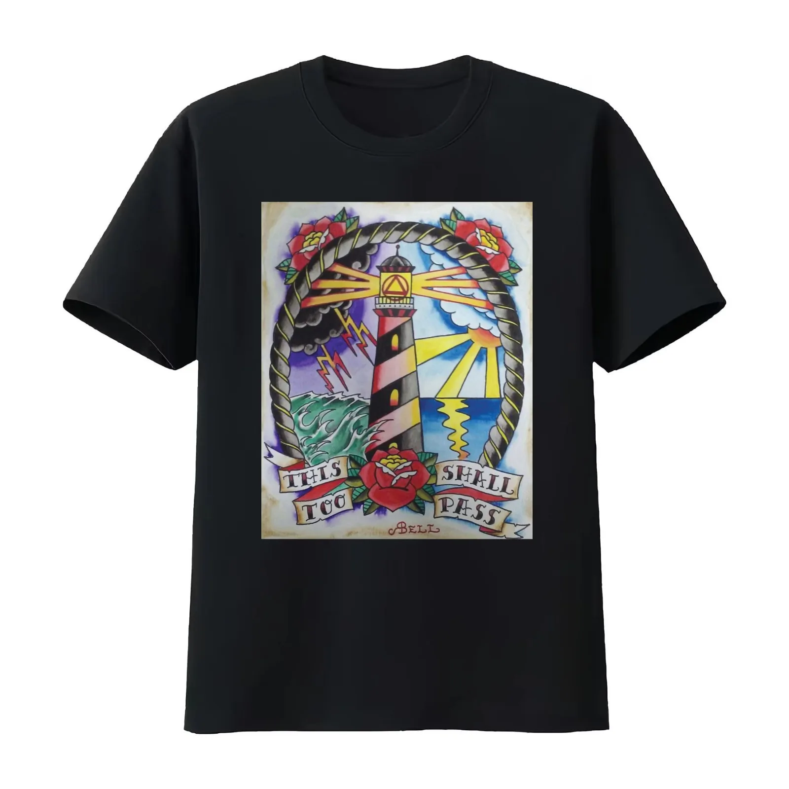 This too shall pass T-Shirt Summer Casual Cotton Tee Oversized Streetwear Tops Vintage Graphic Print Loose Fit Short Sleeve