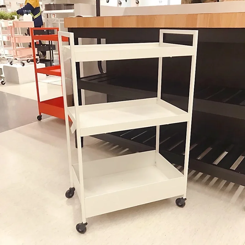 trolley shelf storage rack finishing rack kitchen cart domestic purchasing food truck 4 wheels shopping cart chariots de courses