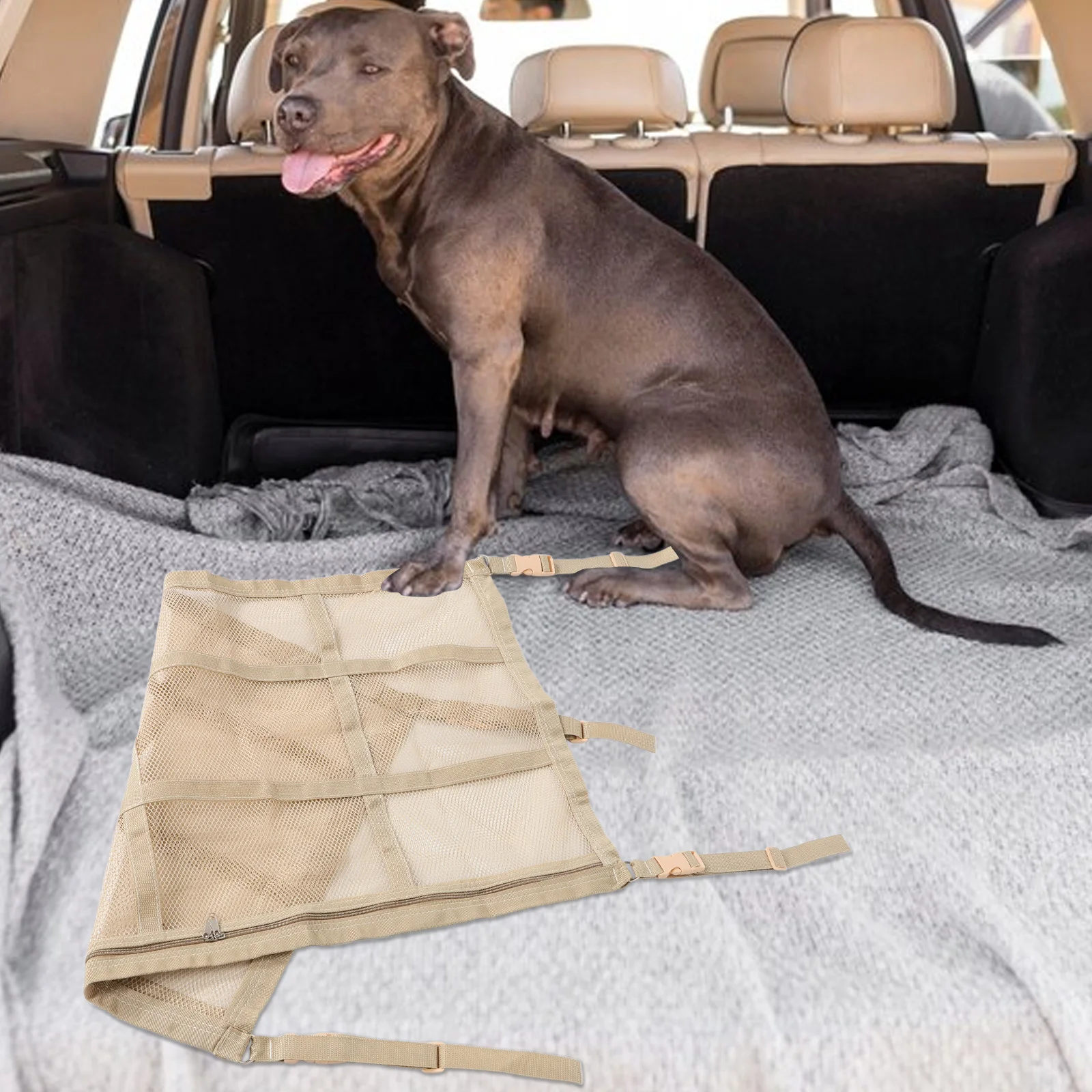 

Roof Storage Bag Large Size Ceiling Cargo Net Car Camping Gear Organizer Polyester Mesh Interior Accessories Storage Solution