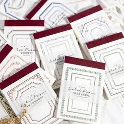 Journamm 50pcs/pack Creative Memo Pads Loose Leaf Decor Junk Journal DIY Scrapbook School Supplies Craft Notes Paper Stationery