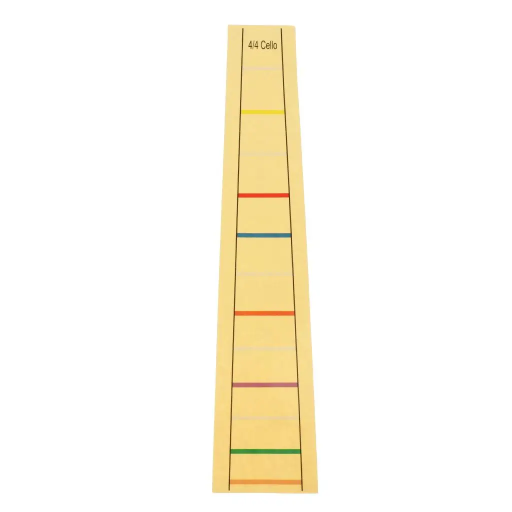 Cello Fingerboard Sticker Decal Removable Paper Position Marker for Cello Beginners Practice Tool