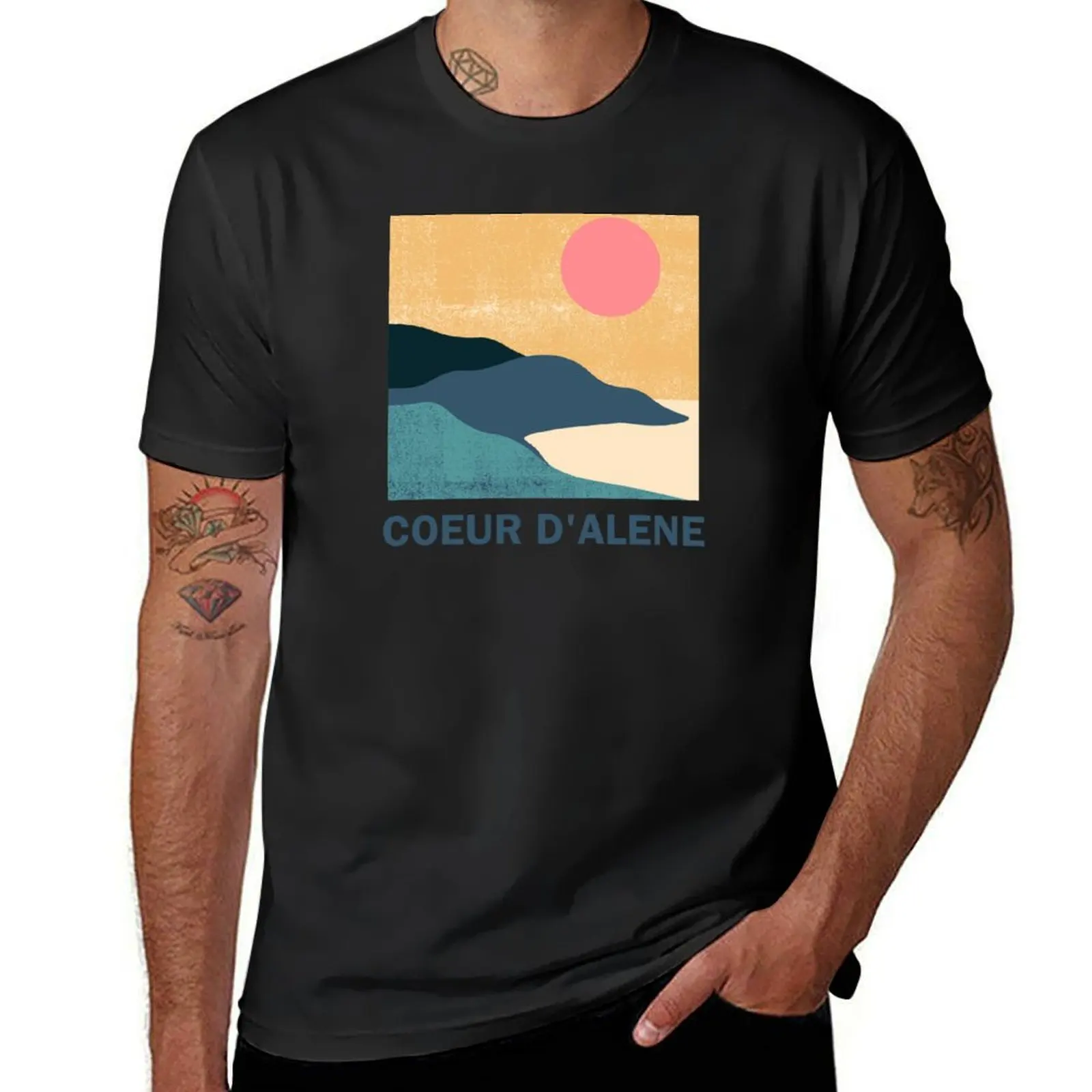 

Coeur d'Alene, Idaho T-Shirt Short sleeve tee cute tops aesthetic clothes oversized t shirt men