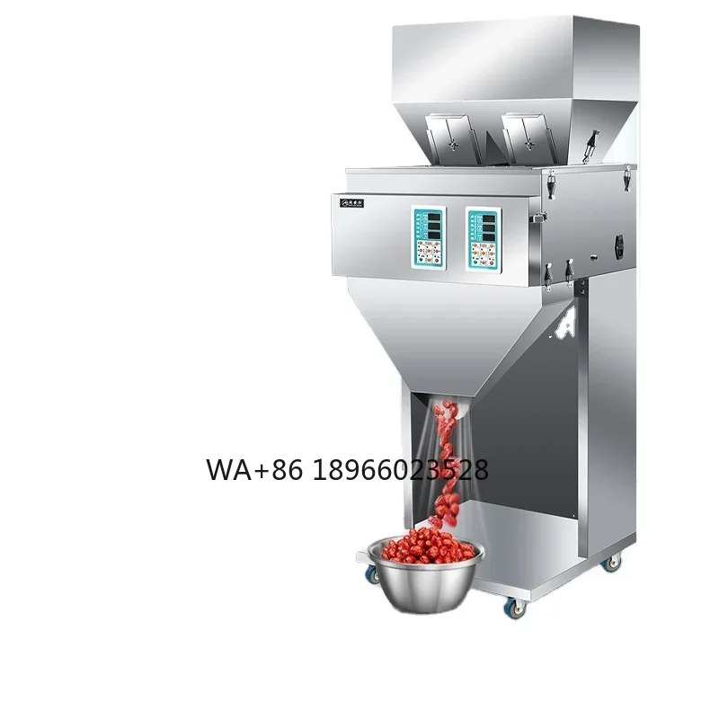 Grain tea bean granule weighing, filling and packaging machine Semi-automatic dry gypsum powder packaging machine